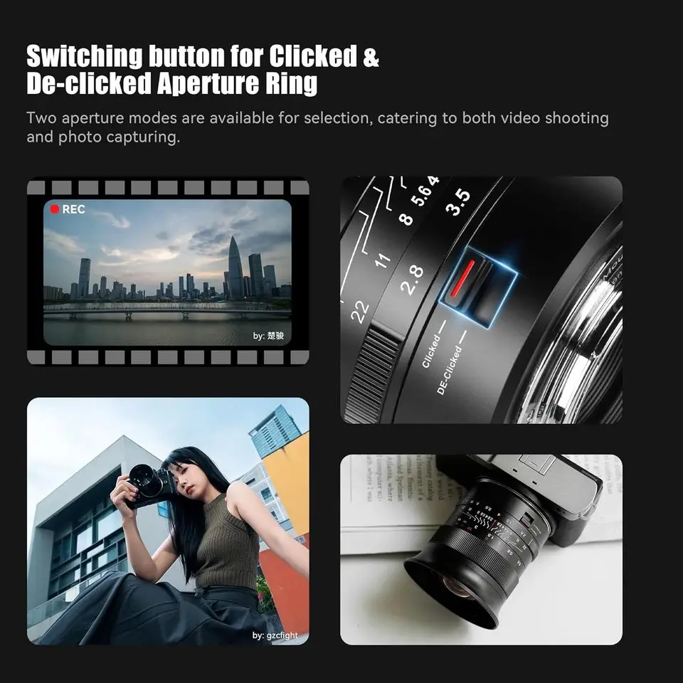 7artisans 14mm F2.8 Full Frame Ultra-wide Angle Prime Lens for Camera Photography with Sony E Canon RF Nikon Z L Mount
7artisans 14mm F2.8 Full Frame Ultra-wide Angle Prime Lens for Camera Photography with Sony E Canon RF Nikon Z L Mount