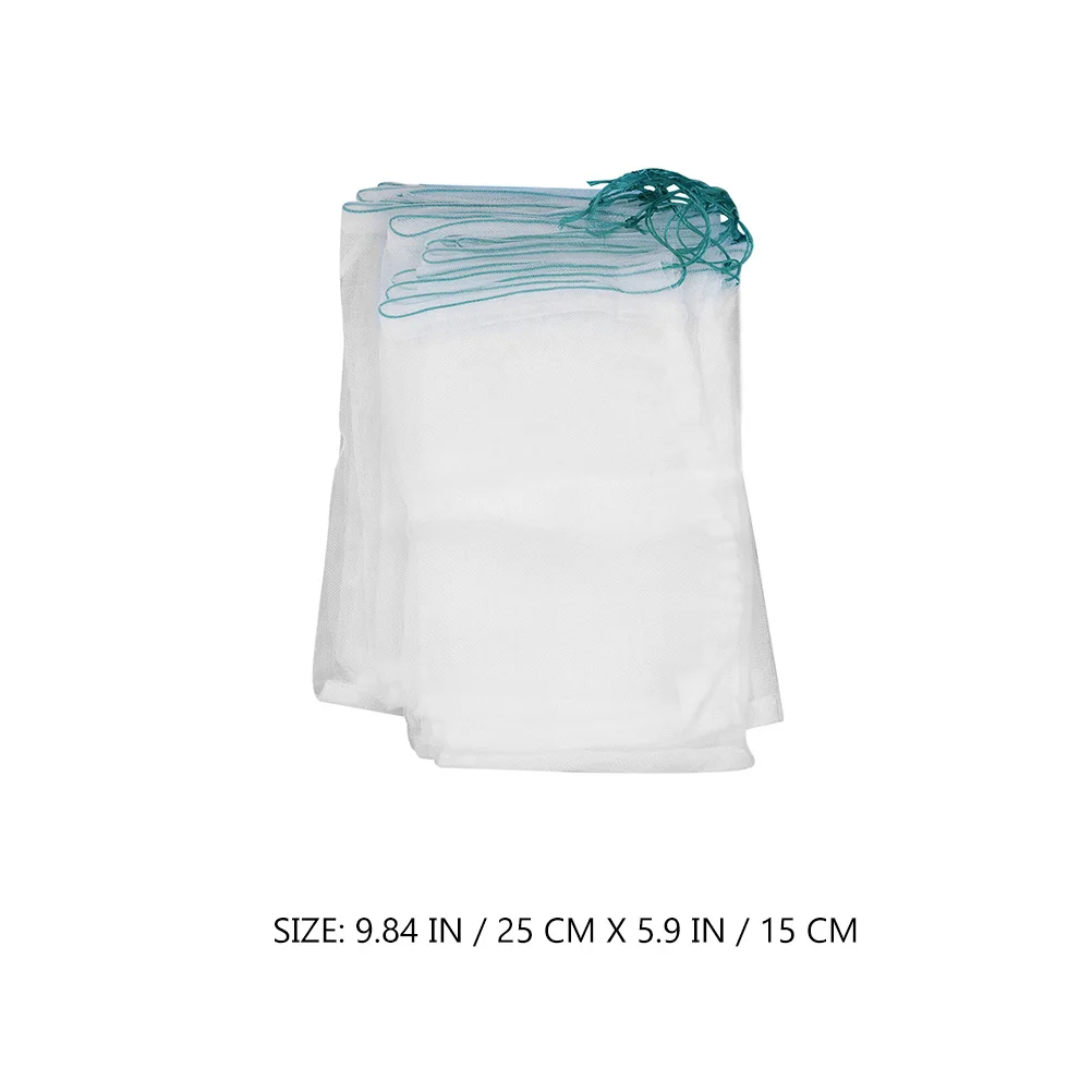 100 Pcs 25x15cm Mesh Bags Multi function Drawstring Fruit Netting Household Garden Supply Portable Nylon Bag Protect Plants
100 Pcs 25x15cm Mesh Bags Multi function Drawstring Fruit Netting Household Garden Supply Portable Nylon Bag Protect Plants
