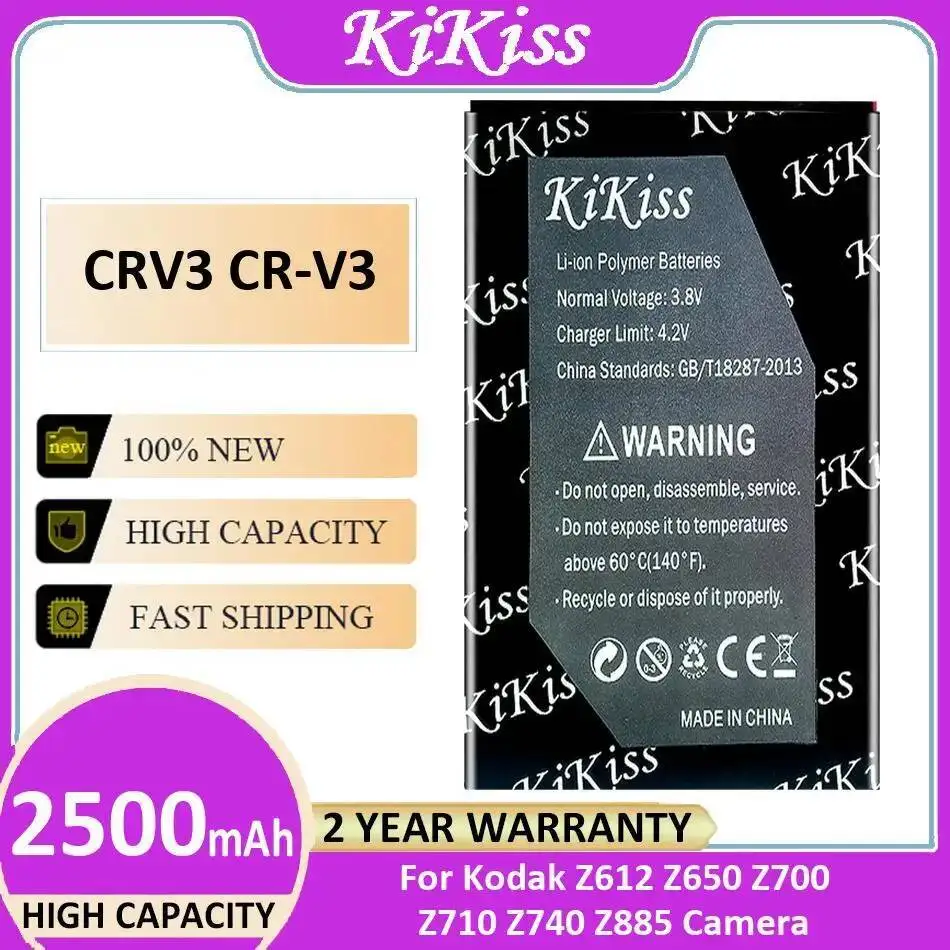 CRV3 CR-V3 аккумулятор для камеры высокой емкости 2500 мАч для Kodak Z612 Z650 Z700 Z710 Z740 Z885
CRV3 CR-V3 аккумулятор для камеры высокой емкости 2500 мАч для Kodak Z612 Z650 Z700 Z710 Z740 Z885