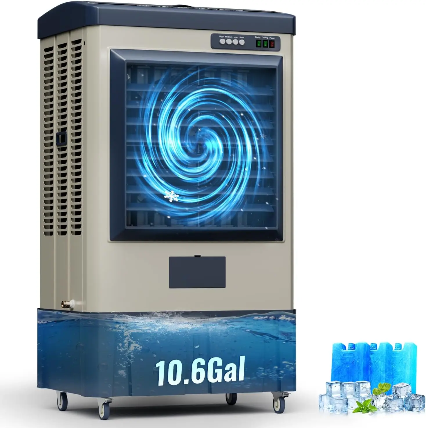 41" 4800CFM Evaporative Swamp Cooler, Auto Fill, 3 Speeds 120° Oscillation Portable Cooler for Patio Garage Commercial
41" 4800CFM Evaporative Swamp Cooler, Auto Fill, 3 Speeds 120° Oscillation Portable Cooler for Patio Garage Commercial
