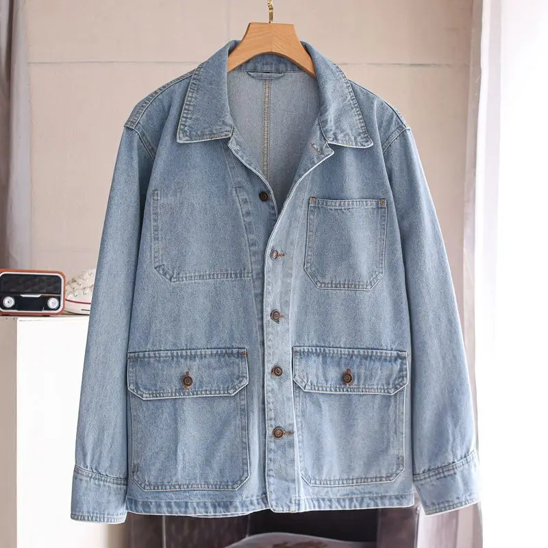 2026 Fashion Spring and Autumn Women's Oversized Denim Jacket Commuter Casual Jacket
2026 Fashion Spring and Autumn Women's Oversized Denim Jacket Commuter Casual Jacket
