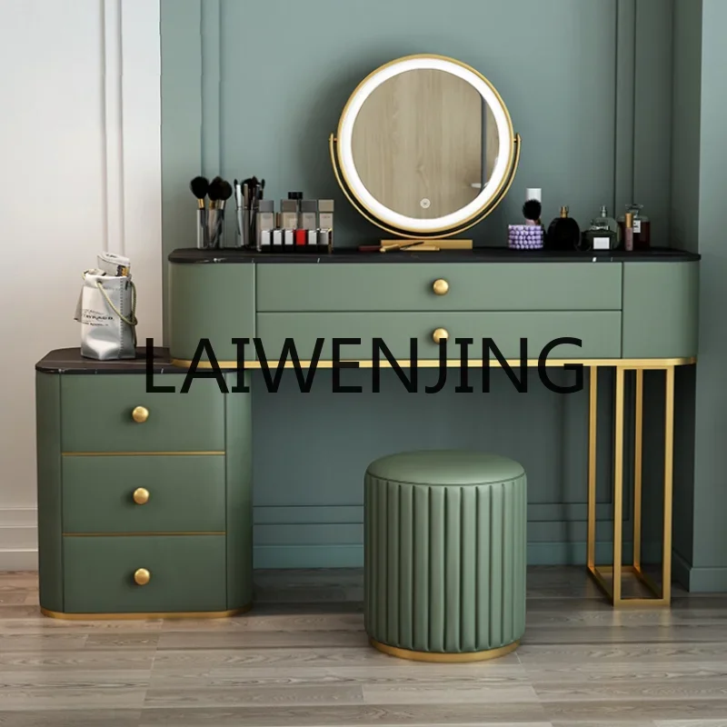 European-Style Simple Modern High-End Dressing Table Stone Plate Storage Cabinet Integrated Bedroom New
European-Style Simple Modern High-End Dressing Table Stone Plate Storage Cabinet Integrated Bedroom New
