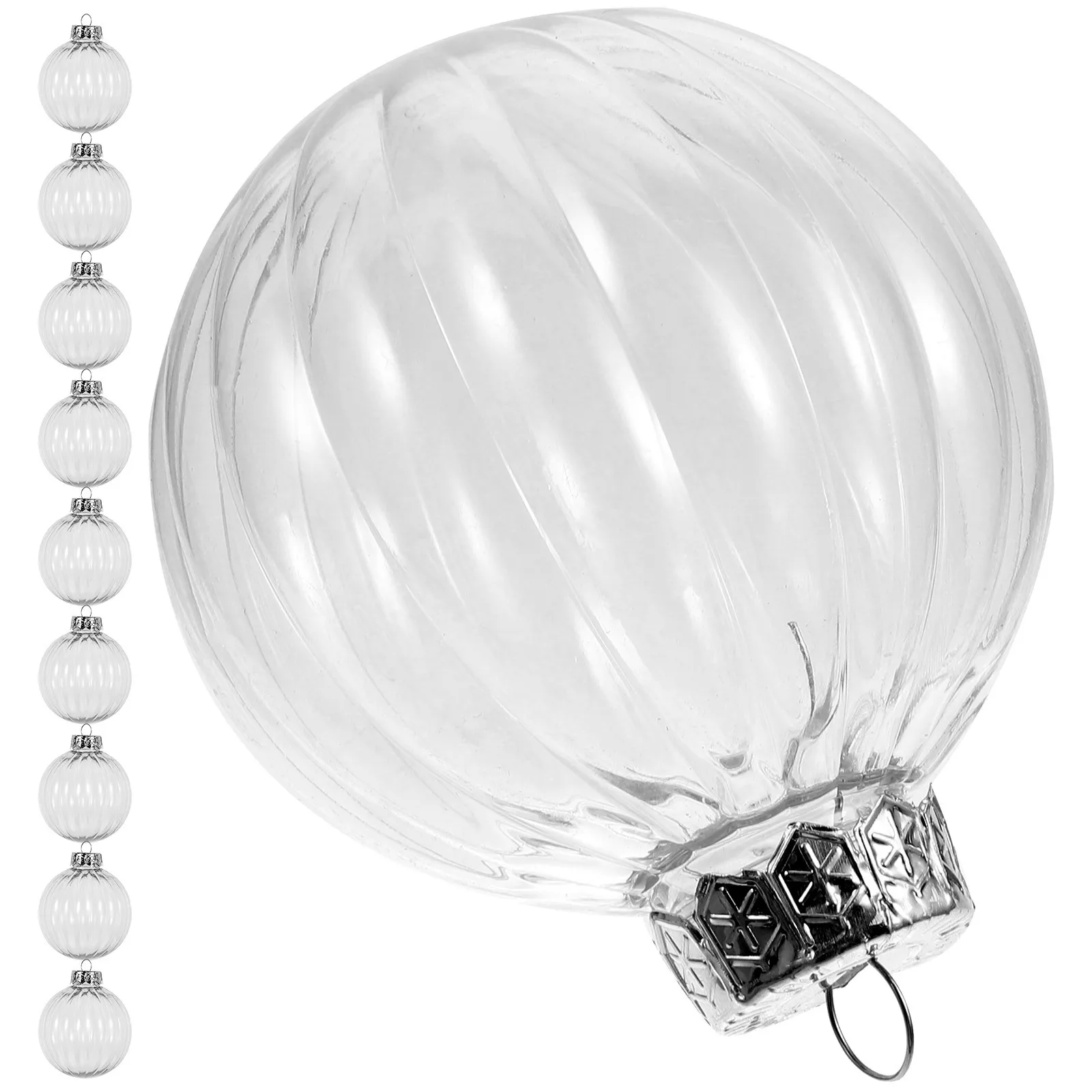 20Pcs Christmas Decorative Balls Transparent Fillable Pendant Ornaments Holiday Home Cafe Supermarket Ktv Decoration
20Pcs Christmas Decorative Balls Transparent Fillable Pendant Ornaments Holiday Home Cafe Supermarket Ktv Decoration