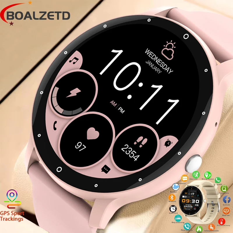 Original BOALZETD Factory ZL02 Men SmartWatch Women Full Touch Screen Bluetooth 5.2 Call Waterproof GPS Sports Fitness Tracker
Original BOALZETD Factory ZL02 Men SmartWatch Women Full Touch Screen Bluetooth 5.2 Call Waterproof GPS Sports Fitness Tracker