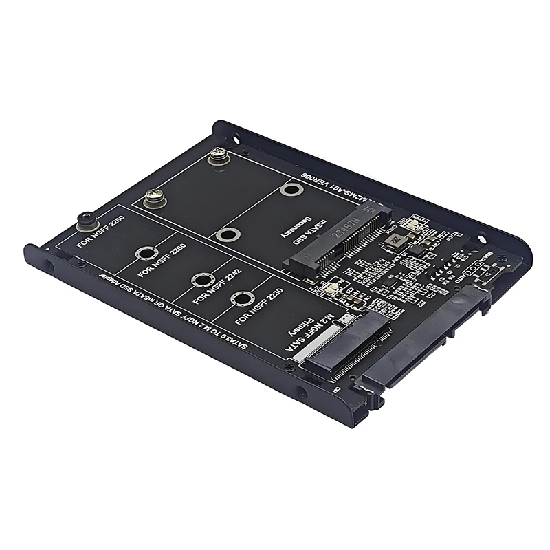 Адаптер Riser Card Board M2 SATA + MSATA to SATA3.0 6 ГБ 2,5" SSD Корпус с металлической розеткой Поддержка M.2 SATA SSD mSATA SSD
Адаптер Riser Card Board M2 SATA + MSATA to SATA3.0 6 ГБ 2,5" SSD Корпус с металлической розеткой Поддержка M.2 SATA SSD mSATA SSD