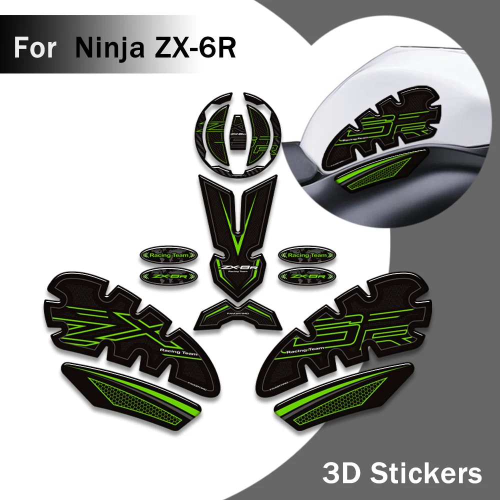 For kawasaki Ninja ZX-6R ZX6R ZX - 6R Motorcycle Tank Pad Side Grips Gas Fuel Oil Kit Knee Fairing Fender Stickers Decals
For kawasaki Ninja ZX-6R ZX6R ZX - 6R Motorcycle Tank Pad Side Grips Gas Fuel Oil Kit Knee Fairing Fender Stickers Decals