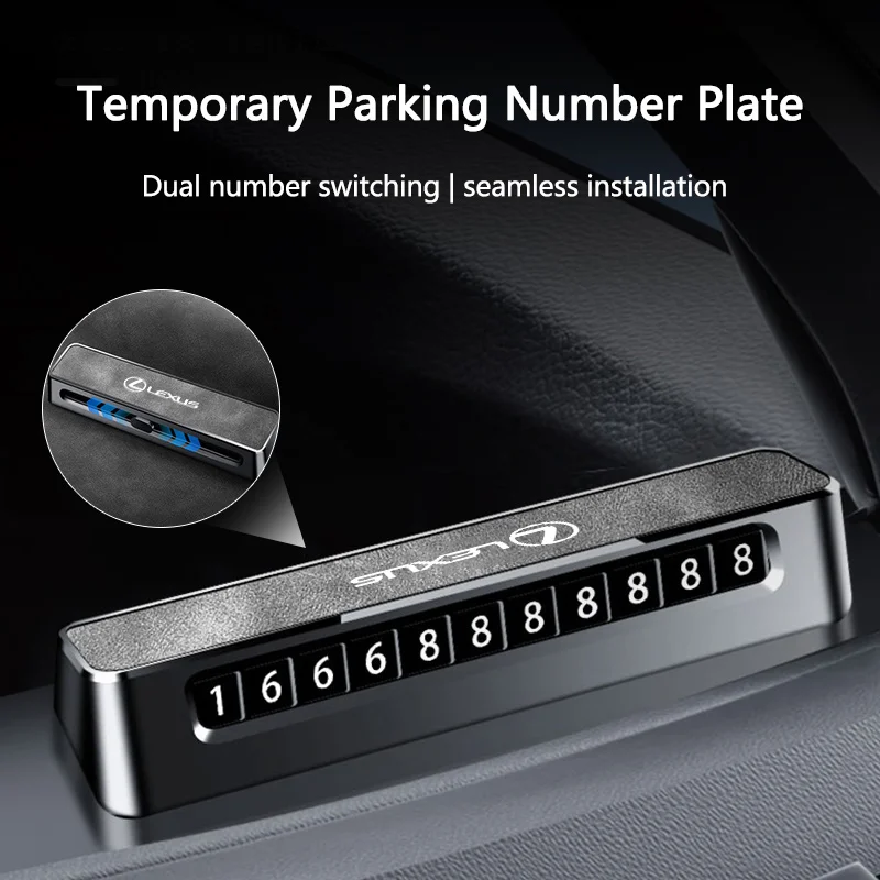 Alloy Mobile Phone Temporary Parking Number Plate For Lexus IS250 IS200 CT200h IS300 NX RX LX ES300 RX330 RX300 GS300 Accessory
Alloy Mobile Phone Temporary Parking Number Plate For Lexus IS250 IS200 CT200h IS300 NX RX LX ES300 RX330 RX300 GS300 Accessory