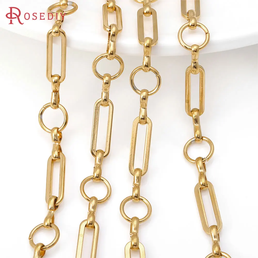 50CM Gold Color Stainless Steel Long Oval Shape Round Necklace Chains Bracelets High Quality Diy Accessories Jewellery Making
50CM Gold Color Stainless Steel Long Oval Shape Round Necklace Chains Bracelets High Quality Diy Accessories Jewellery Making