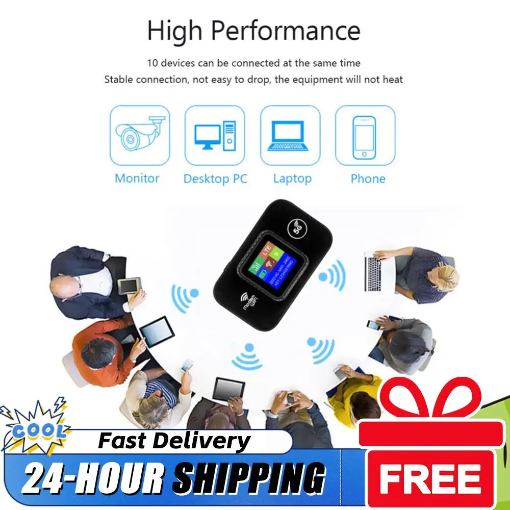 Портативный Wi-Fi роутер 4G LTE с поддержкой SIM-карты, мобильный Wi-Fi хотспот, Plug & Play, автомобильный мобильный широкополосный интернет
Портативный Wi-Fi роутер 4G LTE с поддержкой SIM-карты, мобильный Wi-Fi хотспот, Plug & Play, автомобильный мобильный широкополосный интернет