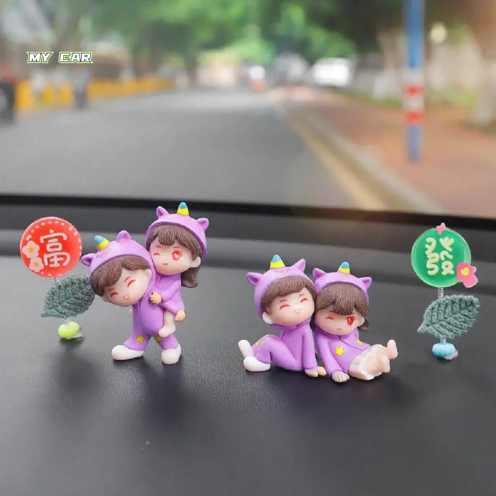 Purple Pajamas Couple Car Ornaments Kiss Balloon Doll Resin Cute Car Decoration Model Cute Cartoon Auto Center Console Figure
Purple Pajamas Couple Car Ornaments Kiss Balloon Doll Resin Cute Car Decoration Model Cute Cartoon Auto Center Console Figure