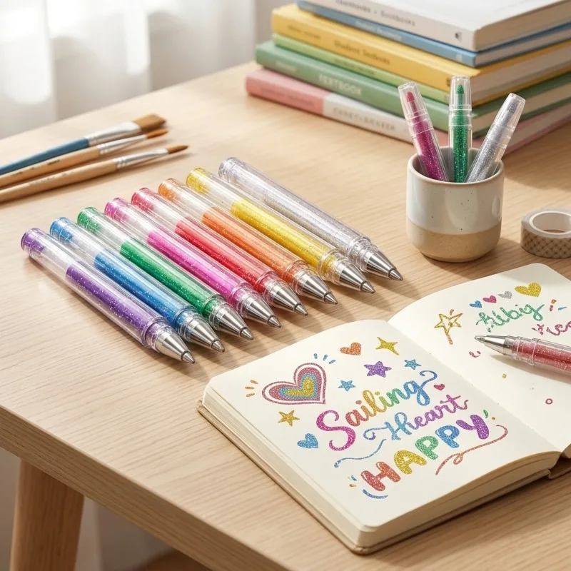 48 Colors Glitter Gel Pen Set 1.0mm Metallic Sparkly High Light Drawing Pens for School Office Stationery Graffiti Art Supplies
48 Colors Glitter Gel Pen Set 1.0mm Metallic Sparkly High Light Drawing Pens for School Office Stationery Graffiti Art Supplies