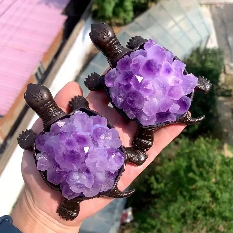 1pcs Natural Amethyst Crystal Turtle Statue Handmade DIY Home Decoration and Unique Gift Idea
1pcs Natural Amethyst Crystal Turtle Statue Handmade DIY Home Decoration and Unique Gift Idea