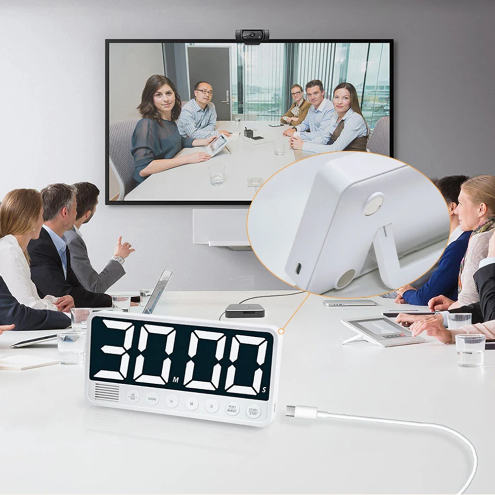 Kitchen Timer USB Rechargeable Count UP/Down Timer LED Display Gym Workout Timer Multi-Function Kitchen Accessories
Kitchen Timer USB Rechargeable Count UP/Down Timer LED Display Gym Workout Timer Multi-Function Kitchen Accessories