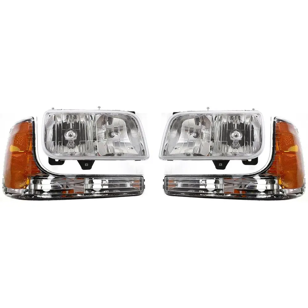 Комплект фар (левая и правая) для GMC Yukon Denali 1999-2000, подходит для Cadillac Escalade, галогенные, с лампами, для парковки
Комплект фар (левая и правая) для GMC Yukon Denali 1999-2000, подходит для Cadillac Escalade, галогенные, с лампами, для парковки