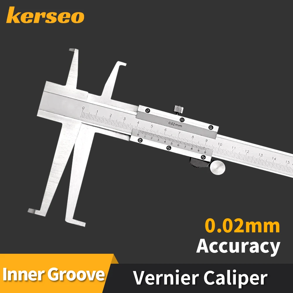 Kerseo Inside Groove Vernier Caliper Double Claw Carbon Steel Inner Calipers For Woodworking Measuring Tools 9-150 200 300mm
Kerseo Inside Groove Vernier Caliper Double Claw Carbon Steel Inner Calipers For Woodworking Measuring Tools 9-150 200 300mm