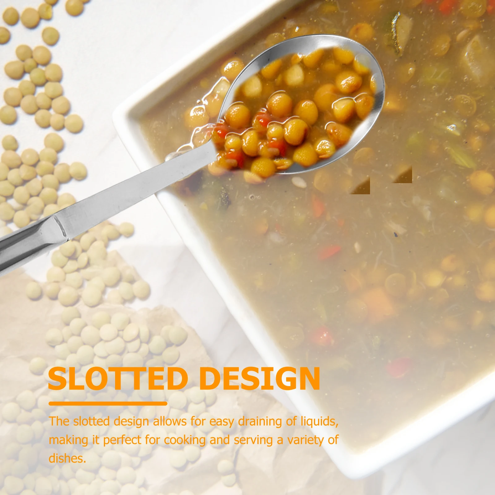 Stainless Steel Slotted Spoon One-Piece Design Cooking Serving Utensil Smooth Easy Clean Kitchen Accessory for Pasta
Stainless Steel Slotted Spoon One-Piece Design Cooking Serving Utensil Smooth Easy Clean Kitchen Accessory for Pasta