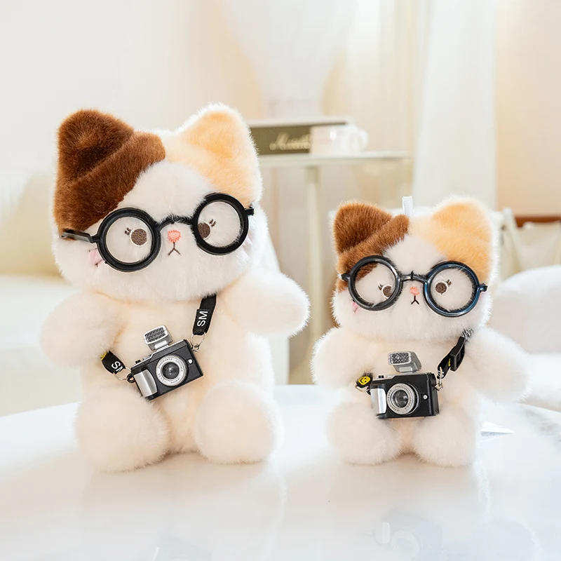 15/20cm Kawaii Cats Plush Toys with Camera Soft Stuffed Animal Lovely Kitten Cuddly Pillow Baby Accompany Doll Kids Gift
15/20cm Kawaii Cats Plush Toys with Camera Soft Stuffed Animal Lovely Kitten Cuddly Pillow Baby Accompany Doll Kids Gift