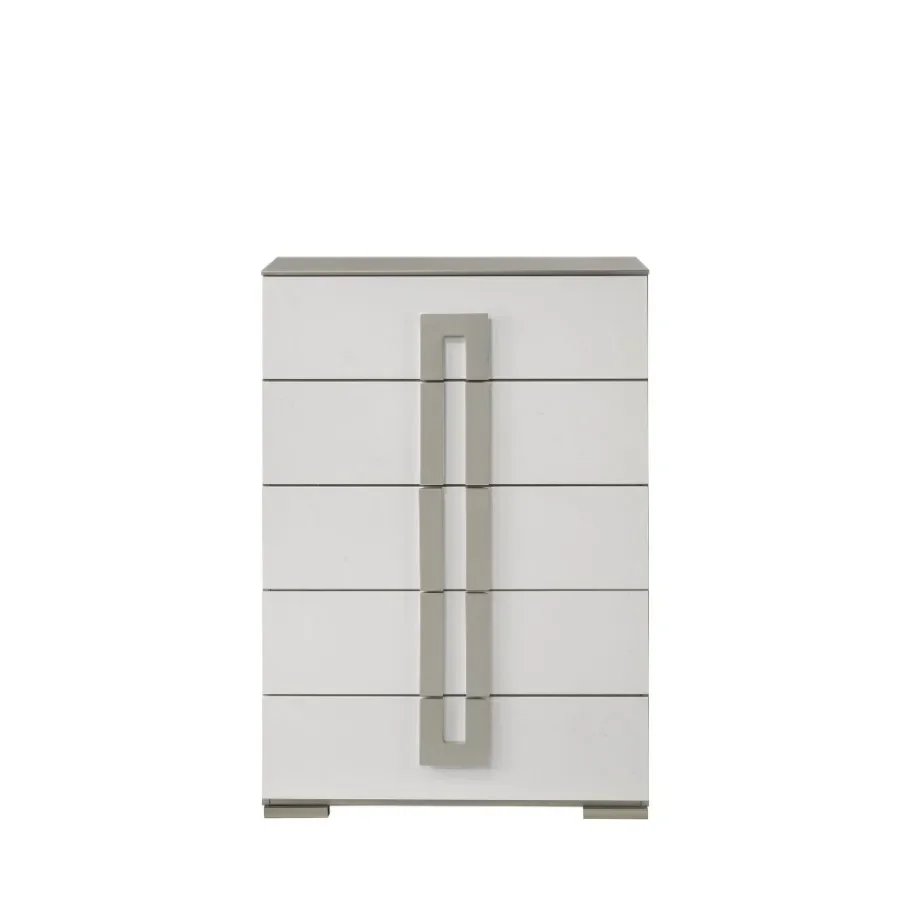 Olivia Contemporary Style 5-Drawer Chest Made with Wood in White
Olivia Contemporary Style 5-Drawer Chest Made with Wood in White
