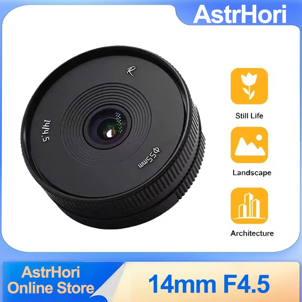 Astrhori 14mm F4.5 Ultra Wide Angle APS-C Manual Lens for Sony E Canon EF-M M4/3 Fujifilm X Nikon Z Mount
Astrhori 14mm F4.5 Ultra Wide Angle APS-C Manual Lens for Sony E Canon EF-M M4/3 Fujifilm X Nikon Z Mount