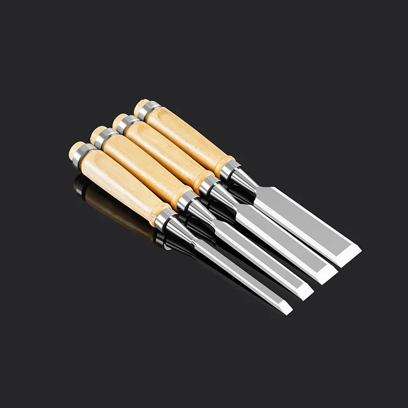 4pcs Woodworking Chisel Set - Chrome Vanadium Steel, Handcrafted Flat & Slotted Tools for Carpenters 
4pcs Woodworking Chisel Set - Chrome Vanadium Steel, Handcrafted Flat & Slotted Tools for Carpenters