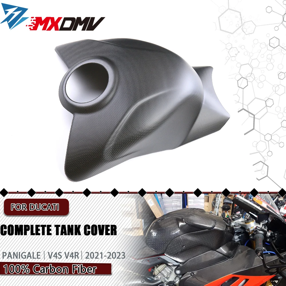 Для Ducati Panigale V4 V4S V4R 2021-2023 3K аксессуары для мотоциклов из углеродного волокна Полная Крышка Резервуара
Для Ducati Panigale V4 V4S V4R 2021-2023 3K аксессуары для мотоциклов из углеродного волокна Полная Крышка Резервуара