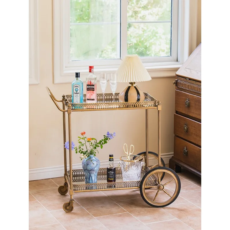 Household push dining cart, medieval light luxury dining side cabinet rack movable coffee table
Household push dining cart, medieval light luxury dining side cabinet rack movable coffee table