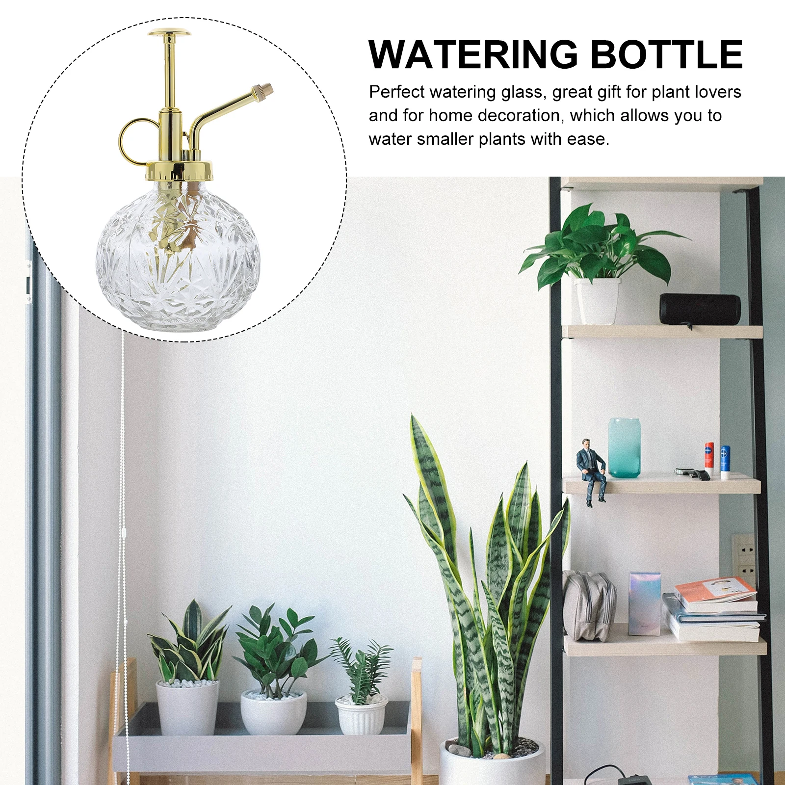 1PC Retro Glass Watering Can Sprayer Transparent Gold Handheld Garden Spritz Bottle for Plants Flowers
1PC Retro Glass Watering Can Sprayer Transparent Gold Handheld Garden Spritz Bottle for Plants Flowers