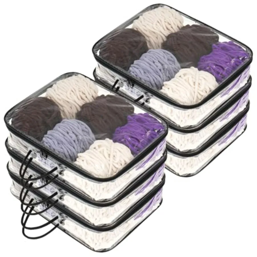 6 Pack Clear Yarn Storage Bags, Yarn Storage Organizer with Zippers and Handles, Crochet Bag Knitting Bag for Knitting Needles
6 Pack Clear Yarn Storage Bags, Yarn Storage Organizer with Zippers and Handles, Crochet Bag Knitting Bag for Knitting Needles