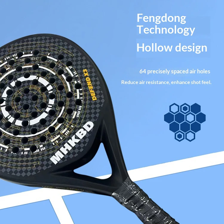 Carbon fiber material 18K padel racket, teardrop medium EVA foam core, custom logo available, mixed glossy matte dual surface de
Carbon fiber material 18K padel racket, teardrop medium EVA foam core, custom logo available, mixed glossy matte dual surface de