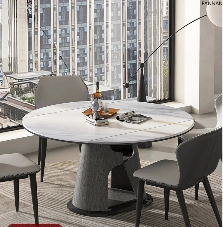 Folding dining table Household 10-person square and round variable round microcrystalline stone dining table
Folding dining table Household 10-person square and round variable round microcrystalline stone dining table