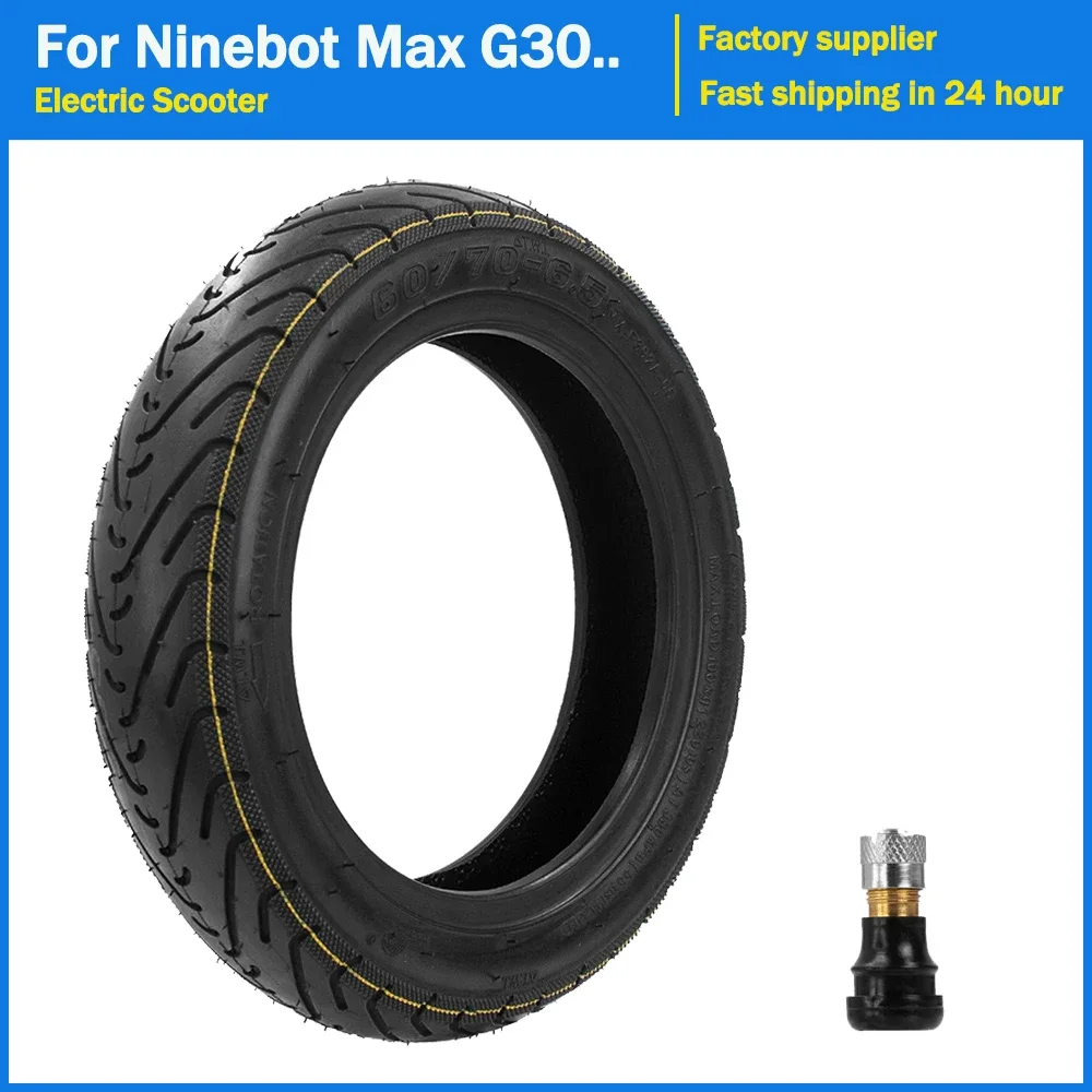 10 Inch Vacuum Tire Front and Rear 60/70-6.5 Tubeless Tires for Ninebot Max G30 G30D G30LP Electric Scooter Tyre with Nozzle
10 Inch Vacuum Tire Front and Rear 60/70-6.5 Tubeless Tires for Ninebot Max G30 G30D G30LP Electric Scooter Tyre with Nozzle