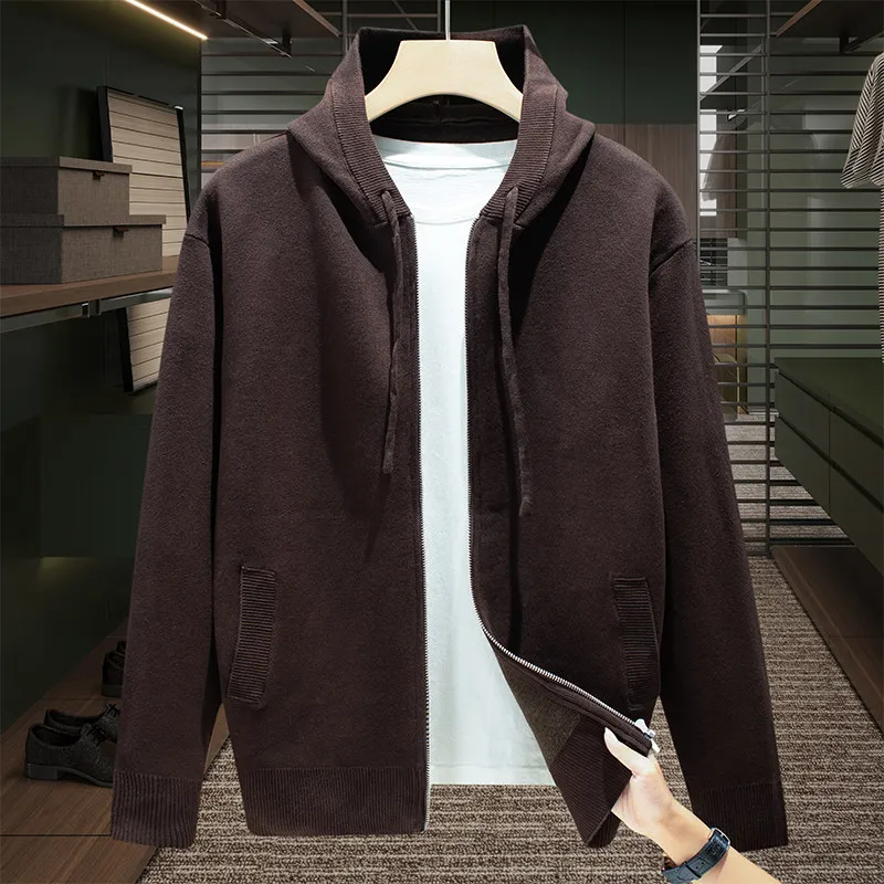 American Sle Heavyweight Knitted Zipper Hoodie Pure Cotton Men's Color Jaet Open Cardigan Soft Vintage Men's Sweater
American Sle Heavyweight Knitted Zipper Hoodie Pure Cotton Men's Color Jaet Open Cardigan Soft Vintage Men's Sweater