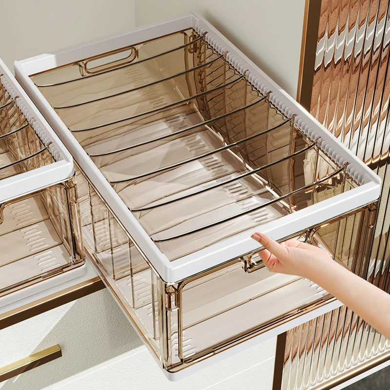 Home Use Clothes Storage Box Multi-Layer Drawer Separator Plastic Organizer Bin for Wardrobe Pants Folding Frame Basket
Home Use Clothes Storage Box Multi-Layer Drawer Separator Plastic Organizer Bin for Wardrobe Pants Folding Frame Basket