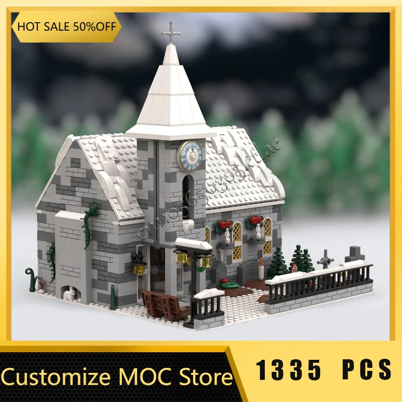 New 1335 Parts MOC Christmas Series Winter Village Church Model Building Blocks Bricks Creative Assembly Educational Toys Gifts
New 1335 Parts MOC Christmas Series Winter Village Church Model Building Blocks Bricks Creative Assembly Educational Toys Gifts