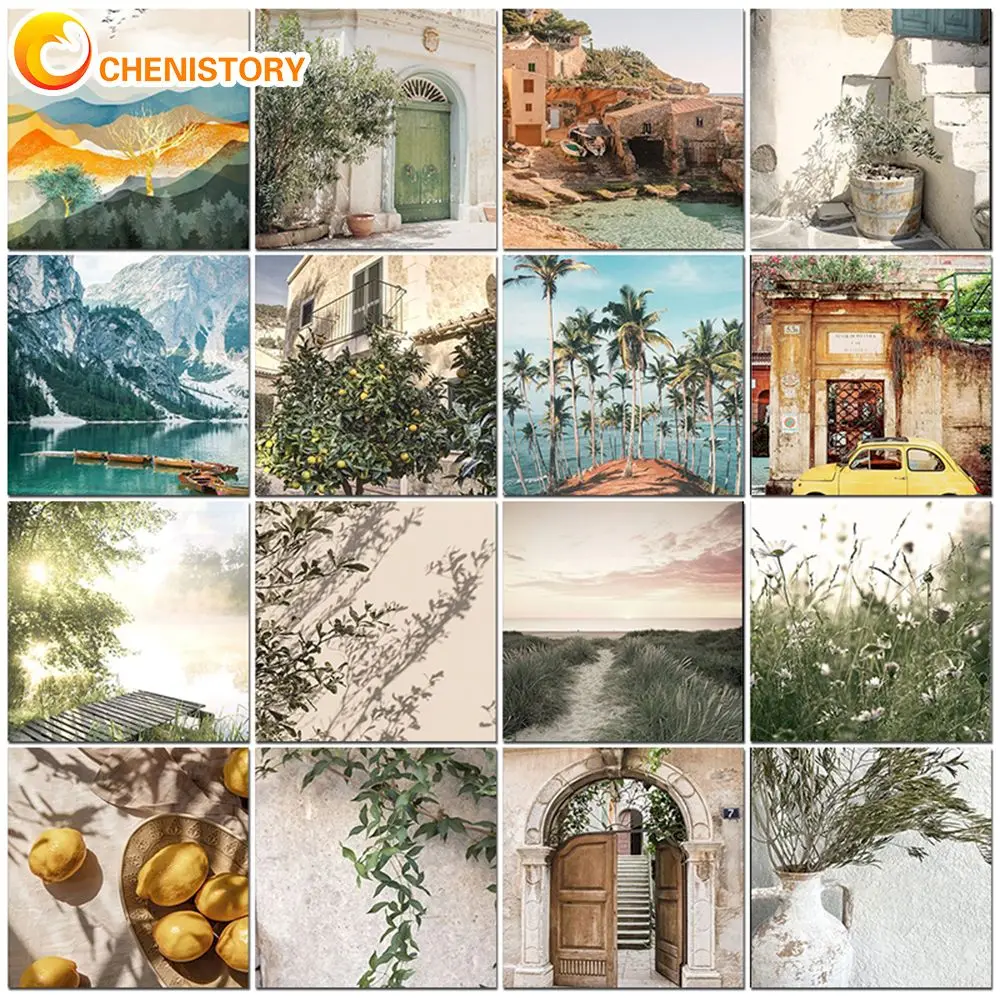 CHENISTORY DIY Painting By Numbers HandPainted Oil Painting Town Landscape Picture Paint Drawing On Canvas Home Decor Art Gift
CHENISTORY DIY Painting By Numbers HandPainted Oil Painting Town Landscape Picture Paint Drawing On Canvas Home Decor Art Gift