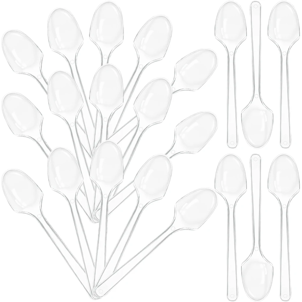 100 Pcs Clear Transparent Acrylic Mini Tasting Spoons for Ice Cream Dessert Cake Scooper Yogurt Parties Events
100 Pcs Clear Transparent Acrylic Mini Tasting Spoons for Ice Cream Dessert Cake Scooper Yogurt Parties Events