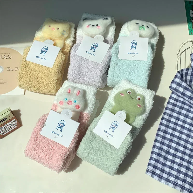 Cartoon Cute Panda Socks Women Thick Warm Floors Sleeping Socks Coral Velvet Thermal Lolita Kawaii Socks Christmas Autumn Winter
Cartoon Cute Panda Socks Women Thick Warm Floors Sleeping Socks Coral Velvet Thermal Lolita Kawaii Socks Christmas Autumn Winter