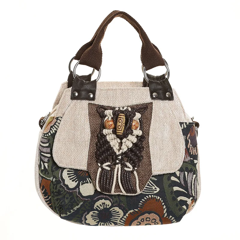 Shoulder Bag Original Ethnic Style Handbag Canvas Embroidered Women's Bag Handheld Woven Small Bag Embroidery Handbags for Women
Shoulder Bag Original Ethnic Style Handbag Canvas Embroidered Women's Bag Handheld Woven Small Bag Embroidery Handbags for Women