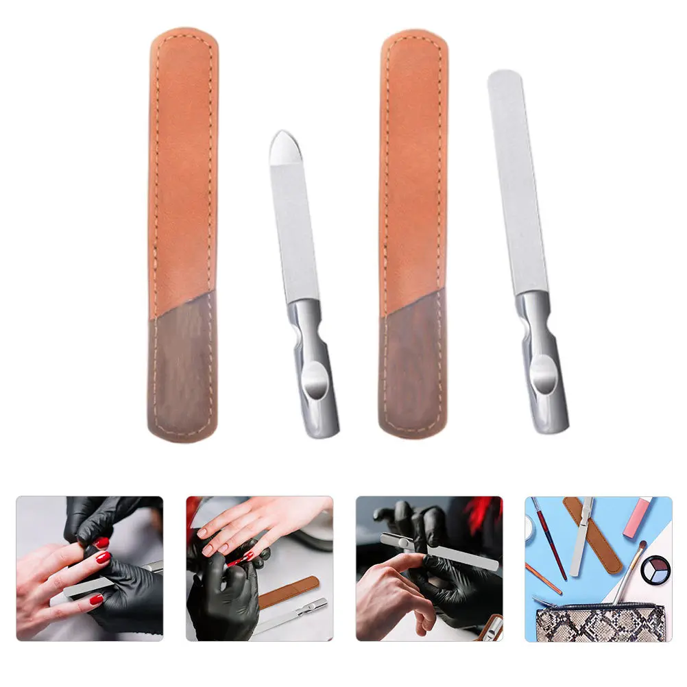 2Sets Stainless Steel Nail Files Portable Manicure Pedicure Tools Durable Nail Polishing Buffing Filing Salon Quality Manicure
2Sets Stainless Steel Nail Files Portable Manicure Pedicure Tools Durable Nail Polishing Buffing Filing Salon Quality Manicure