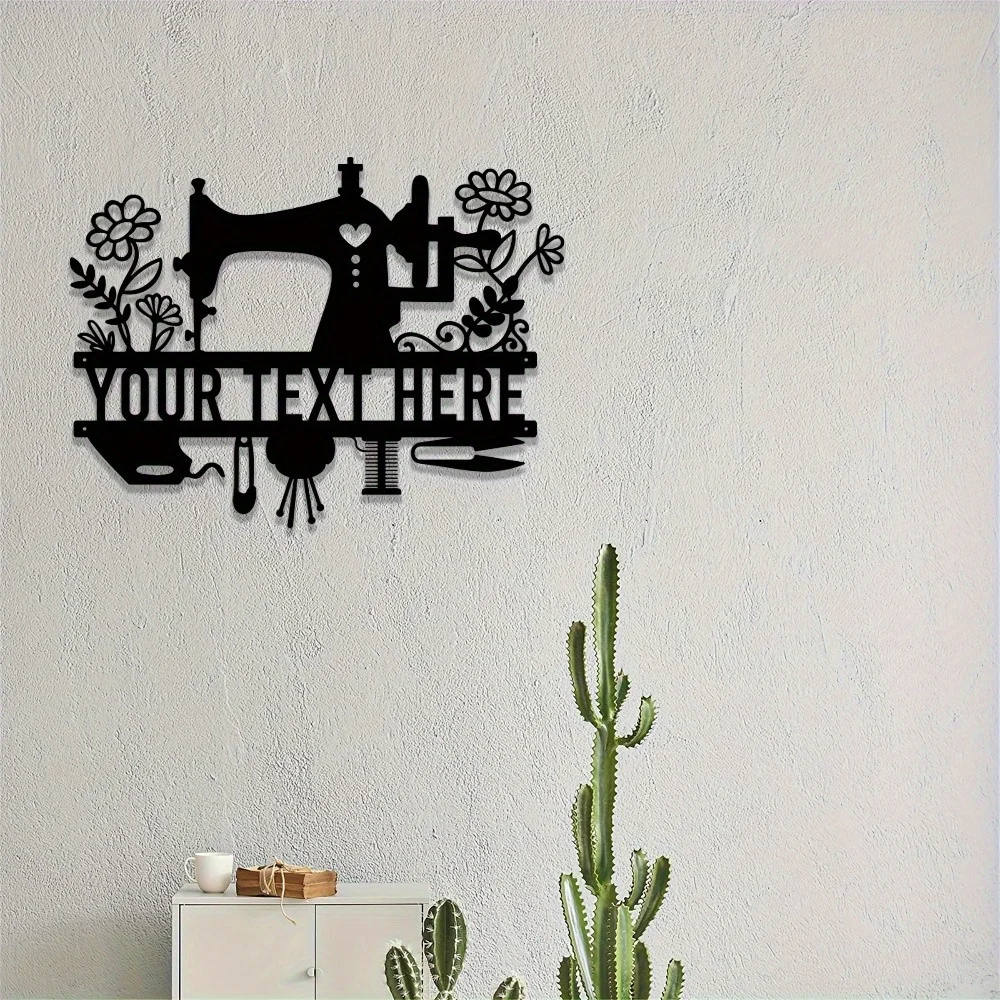 Custom - Made Metal Sign with Sewing - Machine Silhouette Theme - named Ideal Wall Art for Homes Doorways Outdoor Parties
Custom - Made Metal Sign with Sewing - Machine Silhouette Theme - named Ideal Wall Art for Homes Doorways Outdoor Parties