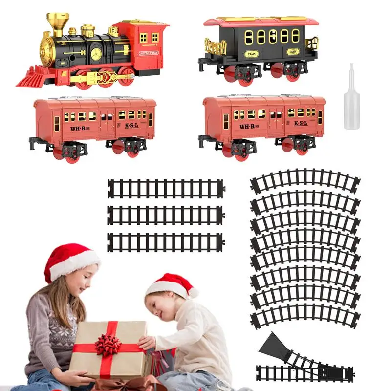 Electric Train Set Electric Train Set Sound Train Toy Model Locomotive Railway Kit Battery-Powered Christmas Toy & Kids 
Electric Train Set Electric Train Set Sound Train Toy Model Locomotive Railway Kit Battery-Powered Christmas Toy & Kids