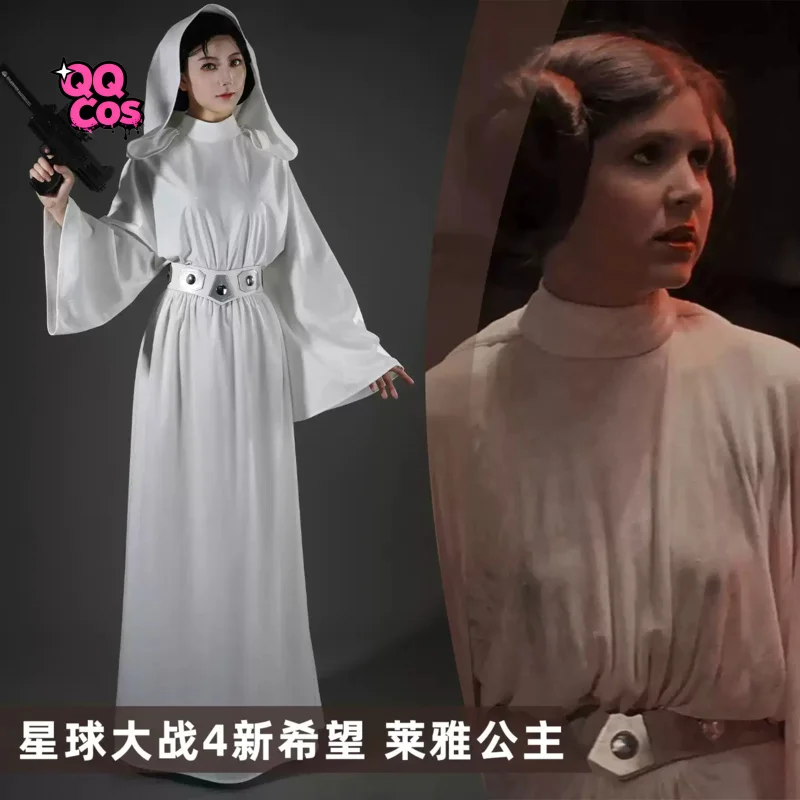 Новая надежда, принцесса Лея, косплей, рождественская вечеринка, великолепная униформа, аксессуары со звездами, реквизит, полный набор QQcos
Новая надежда, принцесса Лея, косплей, рождественская вечеринка, великолепная униформа, аксессуары со звездами, реквизит, полный набор QQcos