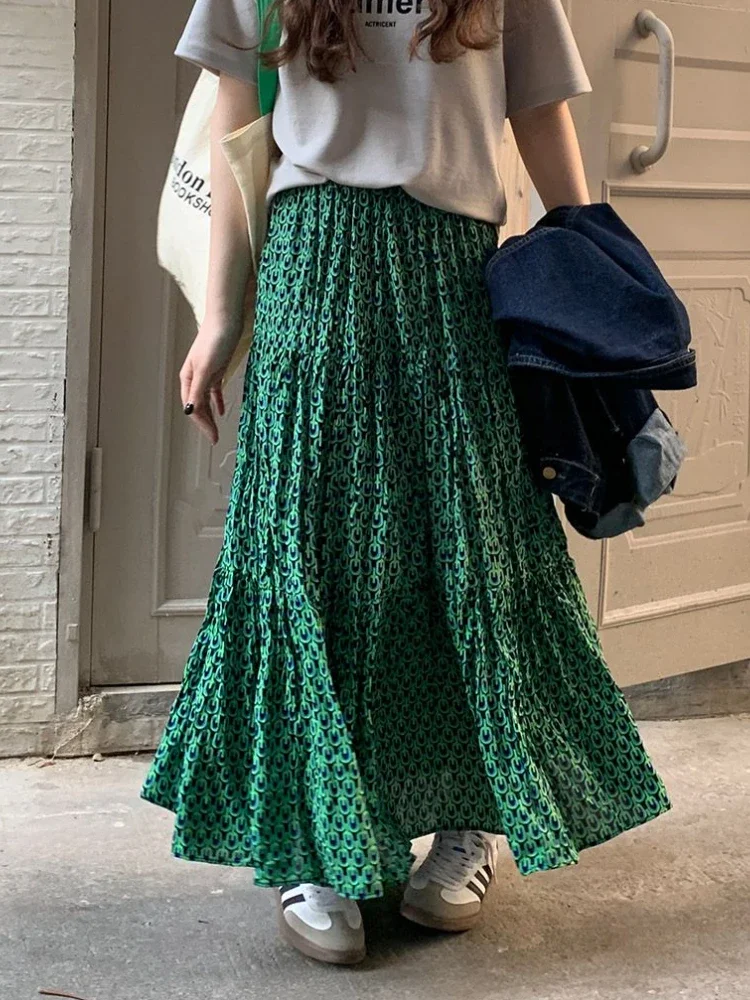 Korean Style Fashion Casual Classic Ladies Maxi Floral Skirts for Women Tender Loose A-line Spring All-match
Korean Style Fashion Casual Classic Ladies Maxi Floral Skirts for Women Tender Loose A-line Spring All-match