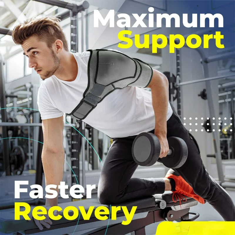 Shoulder Brace - Support and Compression Sleeve for Torn Rotator Cuff, AC Joint Pain Relief - Arm Immobilizer Wrap, Ice Pack Poc
Shoulder Brace - Support and Compression Sleeve for Torn Rotator Cuff, AC Joint Pain Relief - Arm Immobilizer Wrap, Ice Pack Poc
