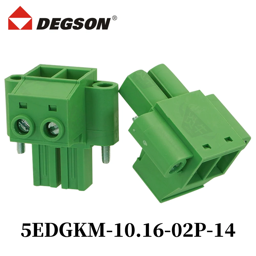 DEGSON 5EDGKM-10.16-04P-14-00ZH Pluggable PCB Terminal Blocks Connector KF5EDGKM 2P-12P PC16-STF Phoenix Contact 57A 600V
DEGSON 5EDGKM-10.16-04P-14-00ZH Pluggable PCB Terminal Blocks Connector KF5EDGKM 2P-12P PC16-STF Phoenix Contact 57A 600V