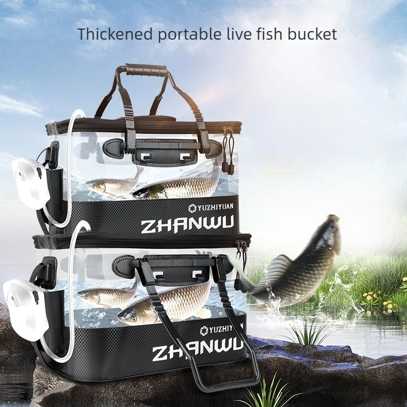 Reinforced Integrated Folding Fish Tank, Thickened Hard Shell, Heavy Duty Wear-Resistant, Collapsible Live Well for Fishing
Reinforced Integrated Folding Fish Tank, Thickened Hard Shell, Heavy Duty Wear-Resistant, Collapsible Live Well for Fishing