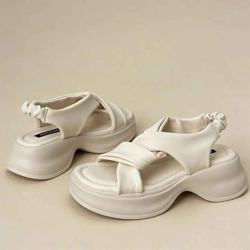 Women's Thick Heel Sandals Summer Hot Sale Of The Season Cross Band Platform Outdoor Casual Beach Shoes Roman Style Comfortable
Women's Thick Heel Sandals Summer Hot Sale Of The Season Cross Band Platform Outdoor Casual Beach Shoes Roman Style Comfortable