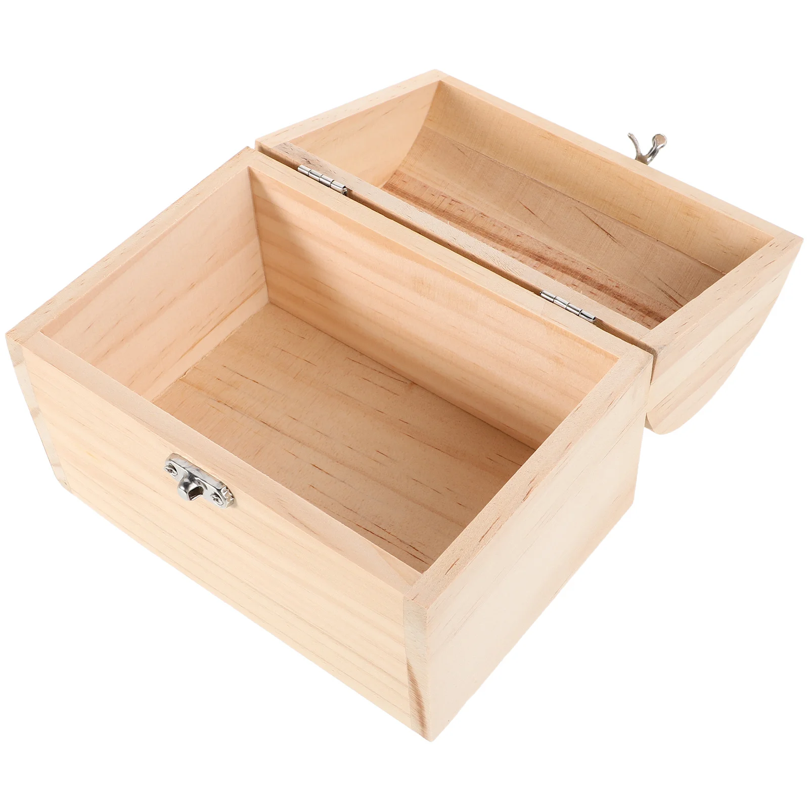 Unfinished Wooden Storage Box Large Capacity Jewelry Organizer Craft Keepsake Chest Hinged Lid Plain Wood Case Home Decor
Unfinished Wooden Storage Box Large Capacity Jewelry Organizer Craft Keepsake Chest Hinged Lid Plain Wood Case Home Decor