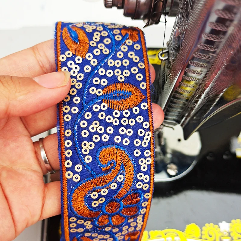 4cm Wide Ethnic Style Sequins Embroidered Lace Webbing Handmade Diy Clothing Cuffs Home Textile Curtain Accessories
4cm Wide Ethnic Style Sequins Embroidered Lace Webbing Handmade Diy Clothing Cuffs Home Textile Curtain Accessories