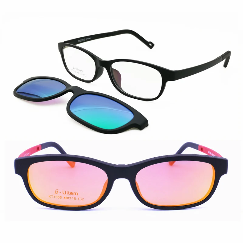 Easy to Clip on ULTEM Rectangle Colorful Optical Glasses Frame with Removable Polarized Lens for Kids 1305
Easy to Clip on ULTEM Rectangle Colorful Optical Glasses Frame with Removable Polarized Lens for Kids 1305